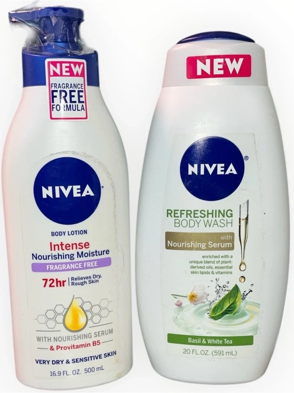 Nivea Intense Nourishing Moisture Body Lotion & Refreshing Body Wash